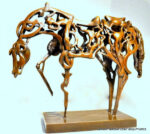 Surrealistisches Bronze Pferd El Caballo signiert Raymondo – Bild 5