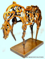 Surrealistisches Bronze Pferd El Caballo signiert Raymondo – Bild 4