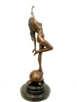 Bronzeskulptur Bronze Akt von Raymondo mit Künstlersignatur auf Marmorsockel – Bild 5