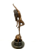 Bronzeskulptur Bronze Akt von Raymondo mit Künstlersignatur auf Marmorsockel – Bild 6