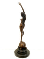 Bronzeskulptur Bronze Akt von Raymondo mit Künstlersignatur auf Marmorsockel – Bild 7