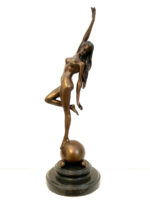 Bronzeskulptur Bronze Akt von Raymondo mit Künstlersignatur auf Marmorsockel – Bild 11