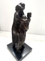 Abstrakte Bronzeskulptur auf Marmorsockel – handgefertigt im Wachsausschmelzverfahren – Bild 10