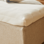 Premium Boxspringbett in Beige 140x200 cm mit 7 cm Memoryschaum Topper, exkl. Bettbeine – Bild 5