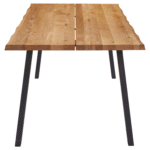 Molly Massivholztisch - 240x95 cm - Eiche - Naturöl (Vorbereitet für Ansteckplatten) – Bild 6