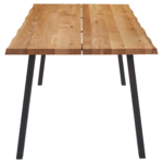 Molly Massivholztisch - 200x95 cm - Eiche - Naturöl (Vorbereitet für Ansteckplatten) – Bild 3