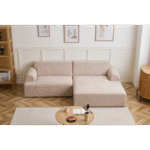 Arianna Sofa mit Récamiere cream - Rechtsseitig – Bild 6