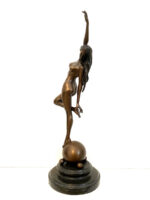 Bronzeskulptur Bronze Akt von Raymondo mit Künstlersignatur auf Marmorsockel – Bild 8