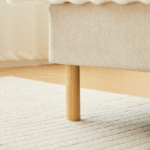 Premium Boxspringbett in Beige 90x200 cm mit 7 cm Memoryschaum Topper, exkl. Bettbeine – Bild 4