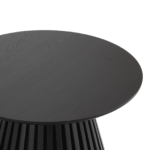 Lewis Lamellen-Couchtisch in schwarzer Eichenoptik Ø70 cm – Bild 6