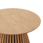 Lewis Lamellen-Couchtisch in natürlicher Eichenoptik Ø70 cm – Bild 6