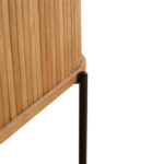 Florence Jalousieschrank mit Lamellen in Eiche 160x45x75 cm. – Bild 6