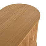 Florence Jalousieschrank mit Lamellen in Eiche 160x45x75 cm. – Bild 7