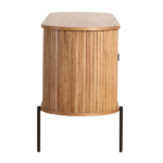 Florence Jalousieschrank mit Lamellen in Eiche 160x45x75 cm. – Bild 8