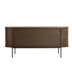 Florence Jalousieschrank mit Lamellen in geräucherter Eiche 160x45x75 cm. – Bild 8