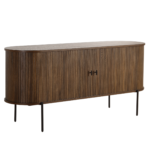 Florence Jalousieschrank mit Lamellen in geräucherter Eiche 160x45x75 cm. – Bild 9