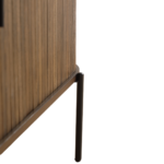 Florence Jalousieschrank mit Lamellen in geräucherter Eiche 160x45x75 cm. – Bild 6