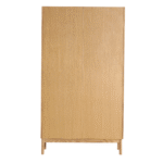 Havana Vitrine aus Eichenfurnier mit 2 Türen - 180x40x100 cm – Bild 4