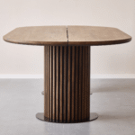 Matteo - Dielentisch mit Lattenrost aus massiver Räuchereiche 240x120x77 cm – Bild 3