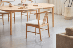 Lizzie Esszimmerstuhl aus Buche mit gepolstertem Sitz in Beige – Bild 6