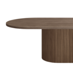 Bobby - Ovaler Couchtisch 120x55x45 cm Eiche geräuchert – Bild 2