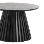 Lewis Lamellen-Couchtisch in schwarzer Eichenoptik Ø70 cm – Bild 4