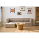 Emilia rechts- und linksseitiges Modul in Sand L: 79 x T: 79 x H: 72 cm – Bild 3