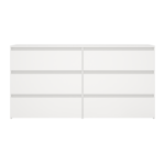 Maise Kommode 70x138x41 cm mit 6 Schubladen in weiß – Bild 3