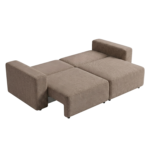 Noelle Schlafsofa aus Stoff in Sand – Bild 2