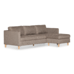 Lulu - Wendesofa mit Chaiselongue rechts und links in Sand - L: 215 x T: 82 x H: 78 cm – Bild 5