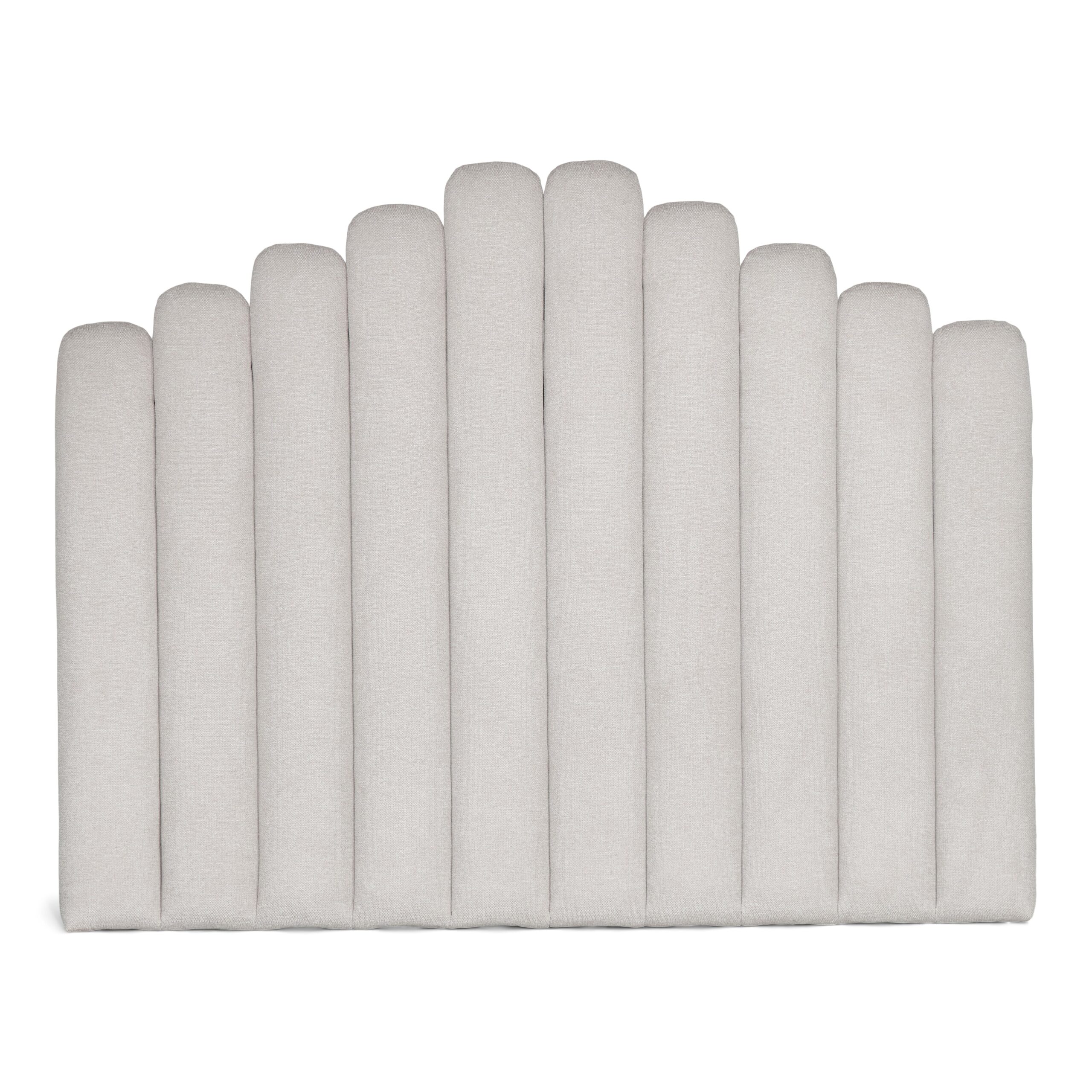 2cf1b0fb98d4b6d061e58897f909d488 Viola Kopfteil 180x143 cm aus beigem Stoff – Bild 1