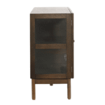 Havanna Eiche Glas Anrichte/Schrank in Räuchereiche mit 3 Türen - 80x40x140 cm – Bild 4