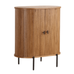 Florence Jalousieschrank mit Lamellen in Eiche 70x40x85 cm – Bild 8