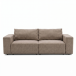 Noelle Schlafsofa aus Stoff in Sand