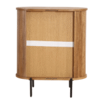 Florence Jalousieschrank mit Lamellen in Eiche 70x40x85 cm – Bild 6