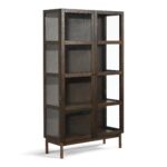 Havanna Räuchereiche Vitrine mit 2 Türen -180x40x100 cm – Bild 4