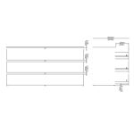 Maise Kommode H:70 x B:138 x B:41 cm mit 6 Schubladen in Räuchereichenoptik – Bild 10