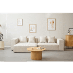 Hailey - Modulsofa mit Récamiere in Beige, 2 Elemente L: 294 X T: 148 X H: 65 cm – Bild 6
