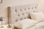 Nia Kopfteil 180x63 cm aus beigem Textil – Bild 4