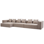Hailey – Linksseitiges Chaiselongue-Modulsofa in Sand mit 3 Modulen L: 415 x T: 148 x H: 65 cm – Bild 5