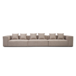 Hailey – Modulsofa in Sand mit 3 Modulen L: 415 x T: 100 x H: 65 cm