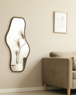 Angela Bio-Spiegel mit Holzrahmen aus Räuchereiche 50x100 cm – Bild 3
