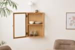 Piper wandhängender Vitrinenschrank 60x40x20 cm Eiche – Bild 5