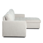 Sinus Schlafsofa mit Chaiselongue und Stauraum in beige, Rechts Und Links Wendbar – Bild 12