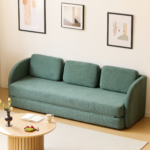 Katarina klappbares Schlafsofa grün L: 217 x T: 77/145 x H: 75 cm – Bild 6