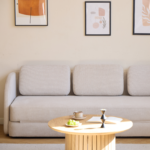 Katarina klappbares Schlafsofa beige L: 217 x T: 77/145 x H: 75 cm – Bild 3