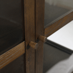 Havanna Räuchereiche Vitrine mit 2 Türen -180x40x100 cm – Bild 6