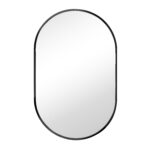 Sofie - Spiegel, Oval mit schwarzem Rahmen 50 x 80 cm