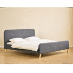 Premium Christian Bett in grau 180x200 cm inkl. Lattenrost und Matratzen