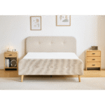 Premium Christian Bett in beige 180x200 cm inkl. Lattenrost und Matratzen – Bild 3